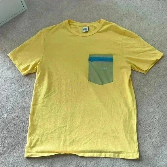 Zara Other - ZARA - bright  yellow streetwear t shirt